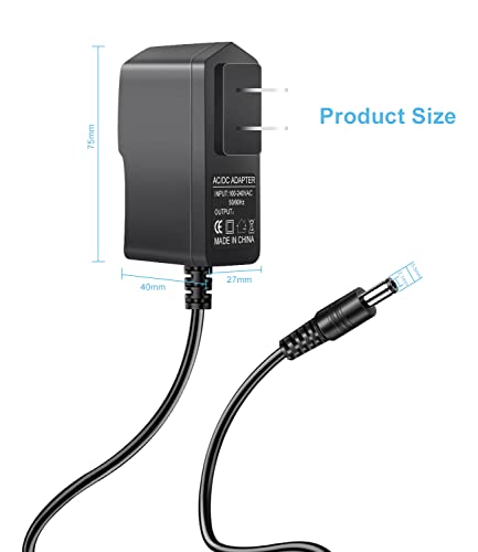 Windswallow 12V Adapter Charger Power For Rca Portable Dvd Combo Player Drc99391 Drc9809 Drc98091S Drc98101S Drc96090 Drc80196 Drc79982 Drc79981E Drc79108 Drc69705E22 Drc6272 Drp2091A Ac Power Supply Cord 6Ft thumb #4