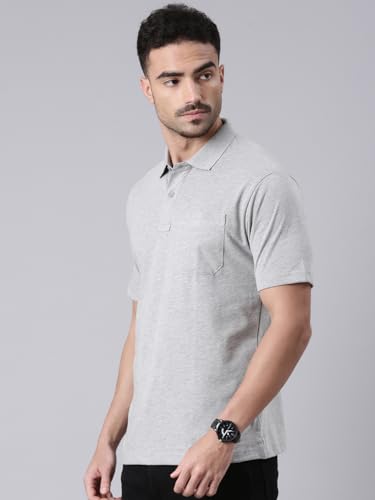 Image of Classic Polo Men's Half Sleeve Polo Neck Authentic Fit Solid Cotton T-Shirt