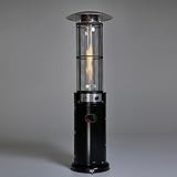 REALGLOW Heatmaster 15KW Flame Patio Heater in black with Glass Tube