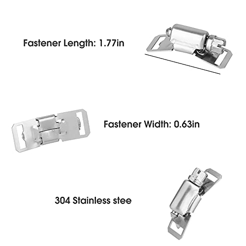Hose Clamp Stainless Steel DIY 7.9 FT Metal Strapping with Holes + 6 Fasteners Large Adjustable Clamp Worm Gear Hose Clamps Pipe Clamp Band Clamp Air Ducting Clamp for Pipe Automotive Cable Tube - Thumbnail 3