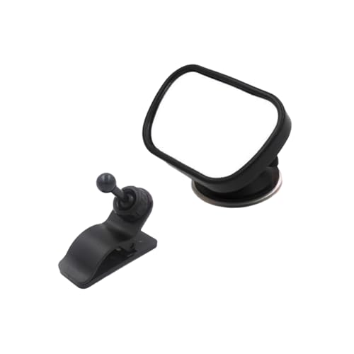 COOLHIYA Stallable on Side Rear Mirrors Car Baby Mirror Suction Cup Rearview Blind Spot Mirror for Safe Drive