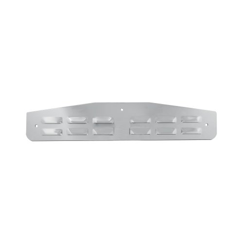 Image of GG Grand General 30290 Chrome Louver Style Mud Flap Bottom Plate, 5 inch inch x 24 inch inch inch