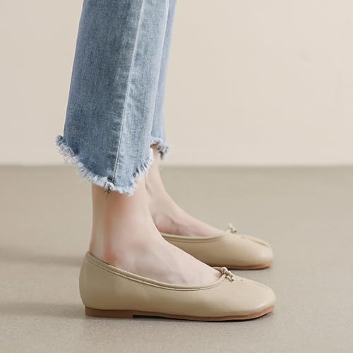KOKOMOMO Split Toe Ballet Flats for Women Japanese Tabi Shoes Comfortable Flat Ballerina Shoe Low Heel Light Weight Walking Office Dress Shoes3
