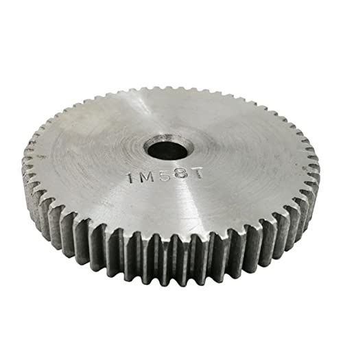 2 Piece Spur Gear 1M44/45/46/47/48/49/50/51T Rough Hole 6/8mm Pinion Material Motor Total Height 10mm Industrial Bearings Gears(1M51 Teeth-bore 8 mm)