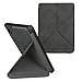 kwmobile Origami Case Compatible with Kobo Clara BW/Colour Case - Slim PU Leather Cover with Stand - Anthracite