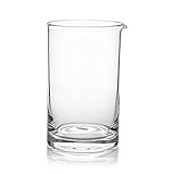 Extra Large Cocktail Mixing Glass/Bar Mixing Glass 750ml / 25oz. - Clear, Seamless & Handblown - Japanese Style [Lead Free]