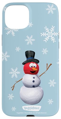 VeggieTales Let It Snow Bob The Tomato Snowman X}zP[X iPhone 15 Plus p