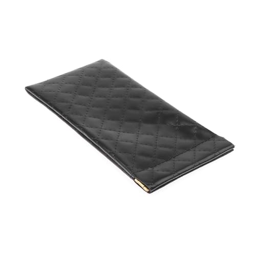 Image of Soft Sunglass Case PU Leather Squeeze Top Eyeglass Case Portable Sunglass Pouch Organizer Bag