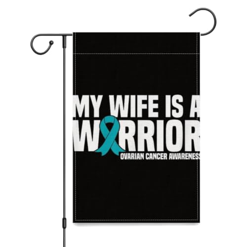 in September We Wear Teal for Ovarian Cancer Awareness Month Yard Flags