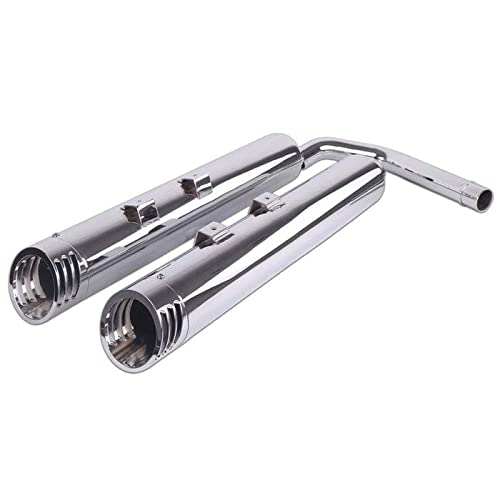 SHARKROAD Exhaust for Kawasaki Vulcan Tourers, Slip-On Pipes for Kawasaki Vulcan Vaquero 1700 and Kawasaki Vulcan Voyager 1700 Touring Models, 20CC