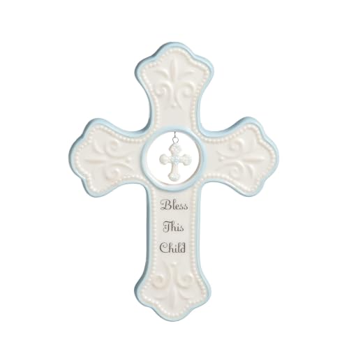 Bless This Child Porcelain Cross