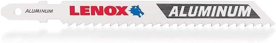 LENOX Tools 1991592 T-Shank Aluminum Cutting Jig Saw Blade, 4" x 3/8" TPI, 5 Pack