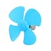 Aexit DC12V 0.04A Electrical equipment 9200RPM Aircraft Model Motor 4-vane Blue Propeller 80mmx2mm