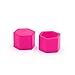 uxcell 20Pcs 21 x 20mm Pink Luminous Car Wheel Tyre Hub Screw Bolt Nut Cap Covers Universal for Vehicle