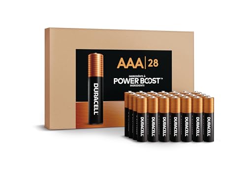 Duracell Coppertop AAA Batteries, 28 Pack, 12-Year Shelf Life, Storage Tray - Image 3