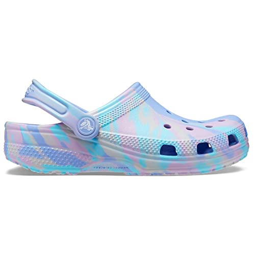 crocs kids39 classic marbled tie-dye clog