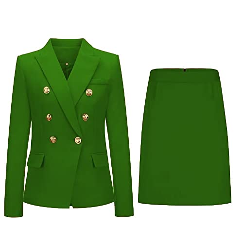 Women's 2 Piece Skirt Suit Set Business Office Lady Suits Blazer and Skirt for Work2
