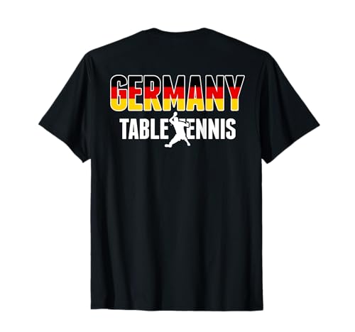 Stolze Deutschland Tischtennis Fans Trikot Deutschland Flagge Ping Pong T-Shirt