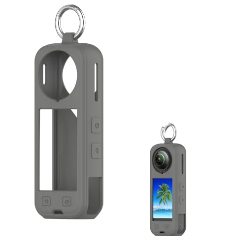 SHEAWA for Insta360 X5 �P�[�X �J�o�[ �V���R�� �J���r�i�t �ی�P�[�X �ی�J�o�[ �g�тɕ֗� �Ռ��z�� ���h�~ �݊��i �A�N�Z�T���[ (�_�[�N�O���[)