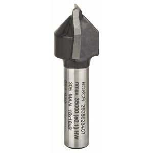 Bosch 2608628407 V-Nutfräser Holz 16 mm