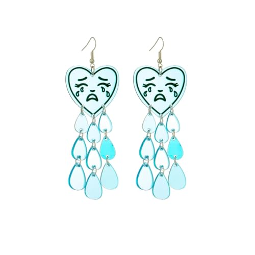 Boucles d'oreilles pendantes coeur, le cadeau fait main idéal pour elle
