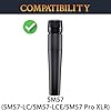 SOULWIT 6Pcs Microphones Pop Filter for Shure SM57(SM57LC/SM57-LCE)/SM57 Pro, Protective Mic Cover Windscreen Foam - Black #1