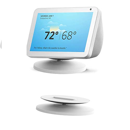 Ständer für Echo Show 8 und Show 5 Verstellbare Ständer Halterung mit Anti-Rutsch-Basis, 360-Grad-Schwenker Smart Lautsprecher Magnetfuß für Echo