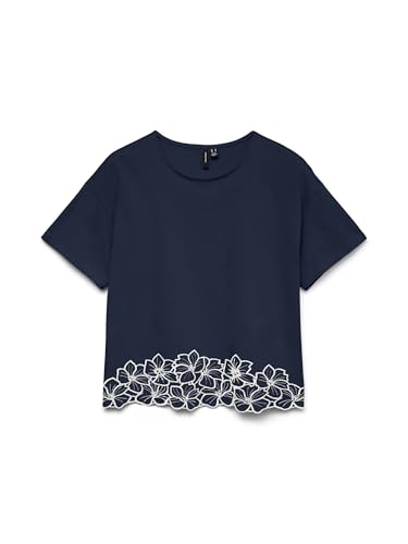 VERO MODA Vmnoah SS Top haut en maille premium et finitions soignées