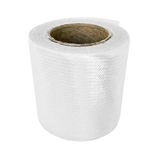 Image of 1708 Fiberglass Cloth Roll | 5 inch Wide by 360 inch (10 Yards) | Molding Roofing Boat Marine Repair | Resin & Epoxy Compatible | Roll Package (5 inch 1708 Fiberglass)