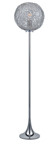 Lite Source Floor Lamps Ls-82374 Kolina Floor Lamp, 10.5W x 60H, Chrome/Aluminum