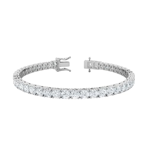 IGI Certified 3.00-10.00 Carat Lab Grown Diamond Tennis Bracelet ...