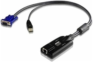 ATEN KA7175 keyboard video mouse (KVM) Cable – KVM switch (146g, Black, VGA + USB, RJ-45, Male/Female, 43 x 90 x 23 mm)
