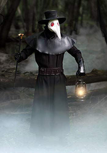 Adult Plus Size Plague Doctor Costume 3X Black