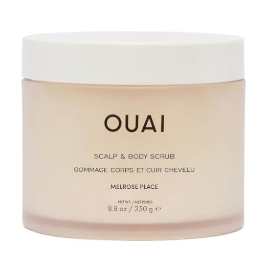 OUAI Scalp & Body Scrub. Deep-Cleansing Scrub for Hair and Skin that Removes Buildup, Exfoliates and Moisturizes. Made with Sugar and Coconut Oil. Free from Parabens, Sulfates and Phthalates (8.8 oz)