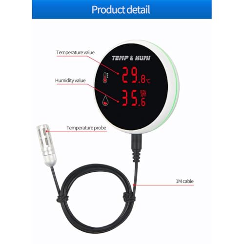 Capteur Zigbee Tuya température humidité avec écran LED pour semis