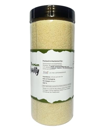 Image of Vamitv - Samvat Rice (Sama Chawal /Samak /Samo /Bhagar /Barnyard Millet) 800gm, Upwaas Food | 100% Natural