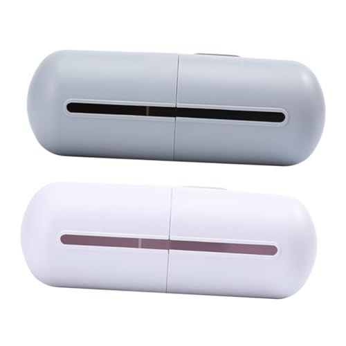 Sosoport 2 Piezas Dispensador de Bolsas Basura Montado Pared Adhesivo Caja Plástico Almacenamiento Multiusos para Hogar Baño Hotel Unidades Colores Aleatorios Color Color