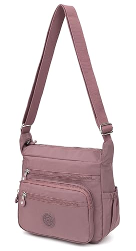 Image of Pealwel Women Shoulder Handbag Roomy Multiple Pockets Bag Ladies Crossbody Purse Tote Top Handle Satchel