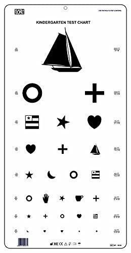 Image of Graham Field Kindergarten Plastic Eye Chart 22 inch x 11 inch
