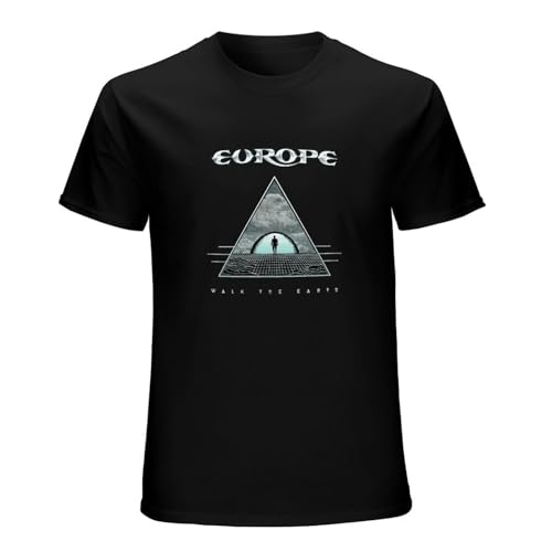 Image of Europe Walk The Earth Album Rock Band Men's T-Shirt BlackL Black L