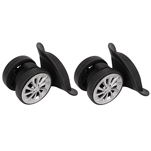 Mala De Viagem Nylonfer Rollen Ersatz Un par De Ruedas para Maletas Ruedas De Nailon Negras para Equipaje para Reemplazo Actualización De Ruedas para Equipaje De Viaje Negro
