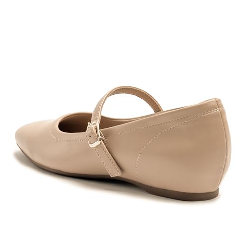 Mary Jane Flat Shoes with Arch Support and Hidden Wedge Heel, Women Ballet Flats, Mary Jane Flats, Comfortable Dress Shoes3