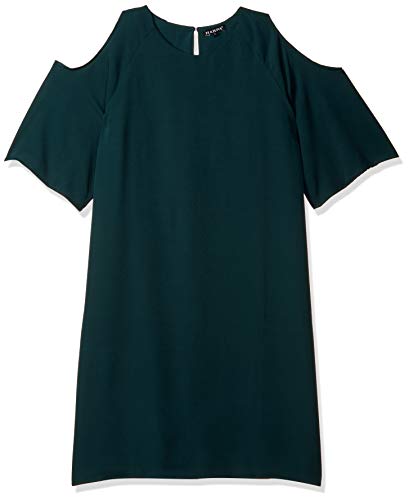 Image of Harpa Women's Synthetic a-line Knee-Long Dress (GR5359 Green Large)