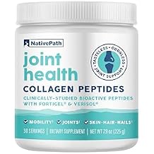 NativePath Joint Health Advanced Formula, Type 1 & 3 Peptides with Fortigel & Verisol, Grass-Fed Unflavored Collagen for Women & Men, 30 Servings