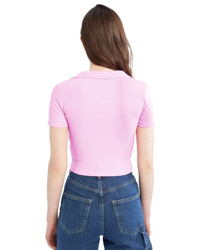 Image of EYEBOGLER Women's Solid Modern Fit Tunic Shirt
