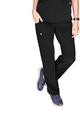 Figs Kade Cargo Scrub Pants For Women - Black, S #TOP7