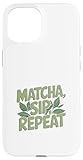 Photo Gallery matcha sip repeat divertente matcha latte matcha tè matcha custodia per iphone 15 Photo Gallery matcha sip repeat divertente matcha latte matcha tè matcha custodia per iphone 15