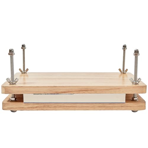 Presse à livres en bois grand format pour atelier de reliure et projets créatifs DIY