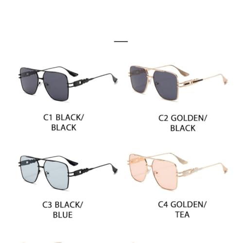 Vintage Oversized Sunglasses Fashion Classic Metal Frame Travel Outdoor Shades Uv400 for Women Men3
