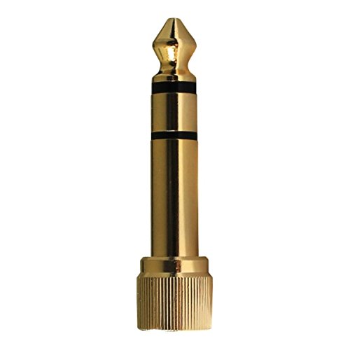 Preisvergleich Produktbild SOLiD Gear Kopfhörer-Adapter schraubbar gold / Headphone-Schraubadapter / NEU
